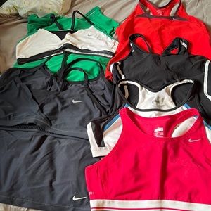 Lot of Nike activewear tops all large